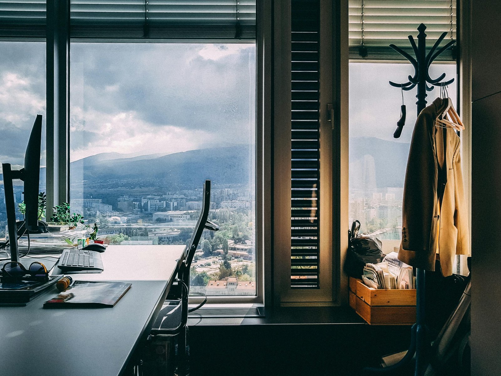 desk with a view