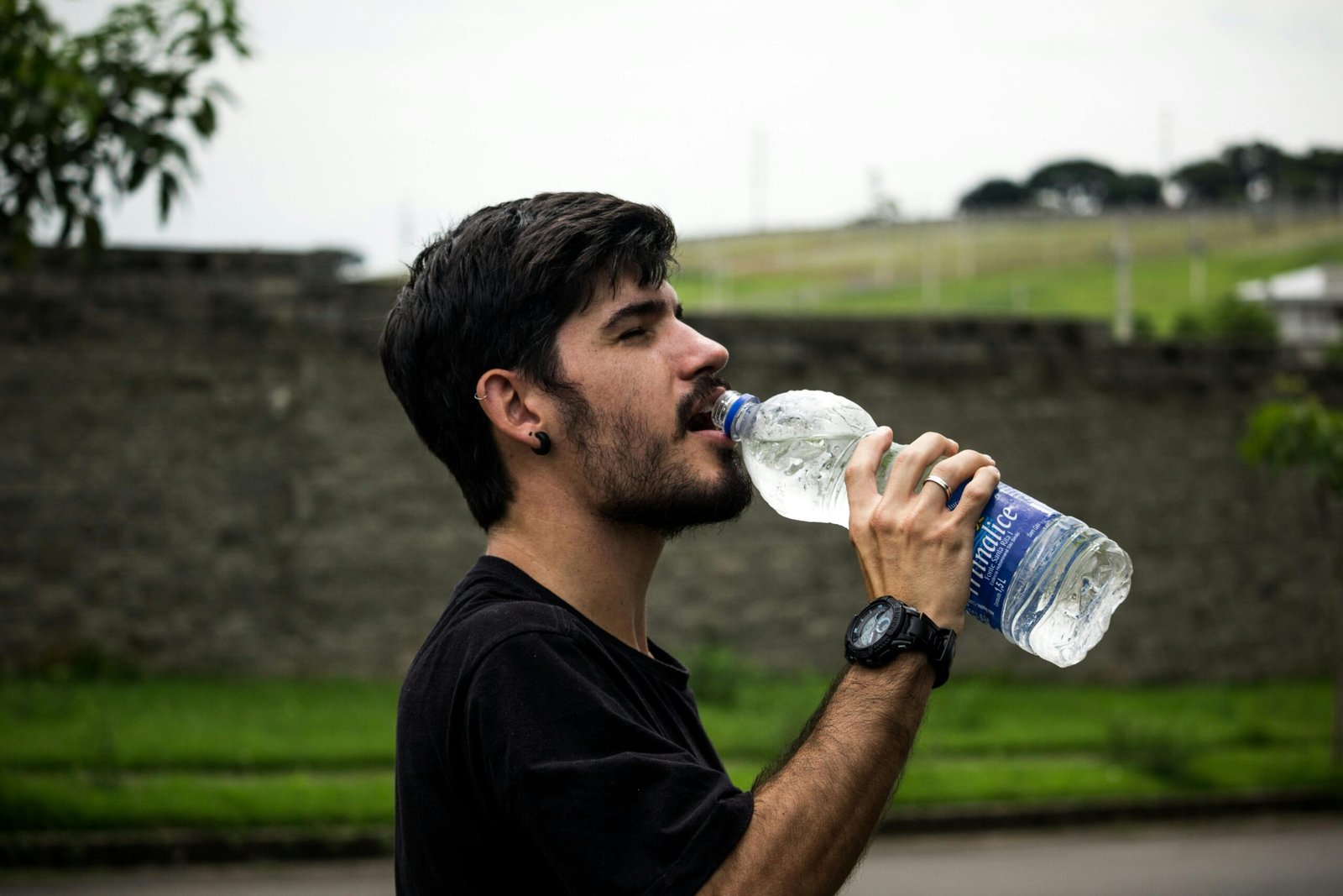 drinking water